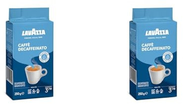 Lavazza Gemahlener Kaffee - Caffè Crema Decaffeinato, 2er Pack (1 x 250g)