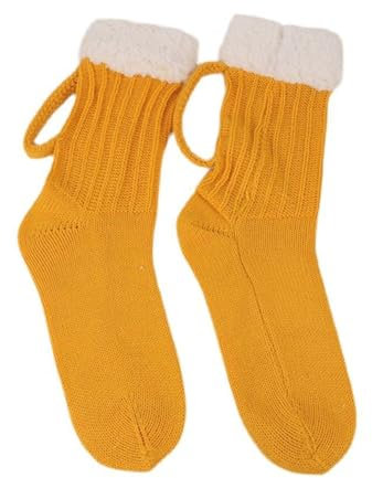 Funny 3D Beer Mug Knitted Glove Gift - Hand Knit 3D Beer Mug Socks, Bierkrug Socken, Lustige Bier Mütze mit Henkel, Gestrickte 3D Biergriff Handschuhe, Warme Socken für Herren Damen (1, Socken)