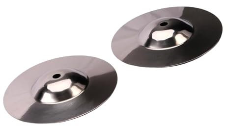 Platillos De Choque Para Principiantes, Instrumento De Percusión Duradero, Accesorios De Metal, Plata, 2 Uds. Piezas de Instrumentos de Percusión