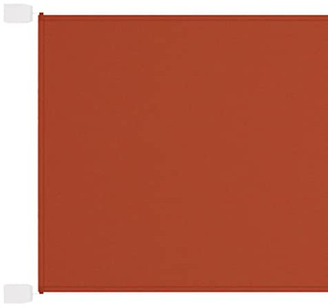 Mengtu Toldo vertical de terracota de 140 x 800 cm, tela Oxford, toldo lateral vertical para balcón, patio, jardín, toldo lateral, protección de privacidad suave, parasol para puerta y ventana