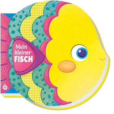 TRÖTSCH - Rasselbuch Mein kleiner Fisch | Kinderbuch mit einer Geschichte über Fisch Finn und der Suche nach seinen Eltern. Liebevoll illustriertes Kinderbuch mit Rassel zum Spielen | Ab 1 Jahr