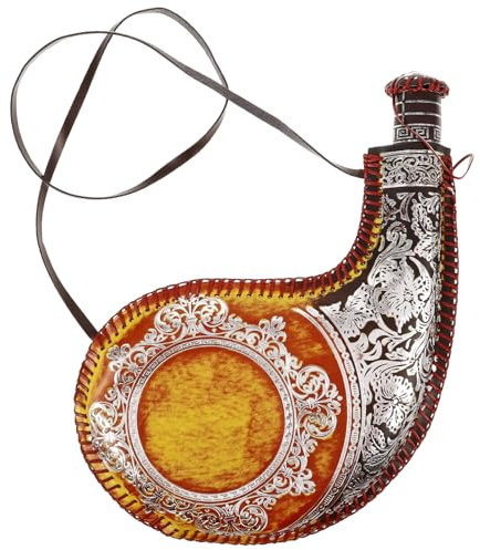 Alipis Wasserbeutel Im Vintage-stil Traditionelle Wein Und Wasserflasche Mit Riemen Für Camping Wandern Und Outdoor-aktivitäten