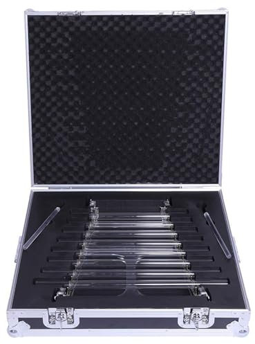 432 Hz Design Klangtherapie Quarzkristall Singende Harfe mit 8 Noten & Aluminiumlegierung Box,Transparent