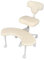Makamsui Meditationsstuhl ADHS Bürostuhl Kreuzbein-Schreibtischstühle mit Rollen mit Lendenwirbelstütze und höhenverstellbar, Kniestuhl, Yoga-Schreibtischstühle für Erwachsene, Beige