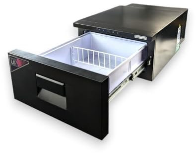 PUNDMANN Kompressor Kühlschublade 20L 12V/24V Kühlbox Kühlschrank Kühlfach bis -20°C für Wohnmobil Wohnwagen PKW Auto LKW Lastwagen Van Boote Camping Reisen klein