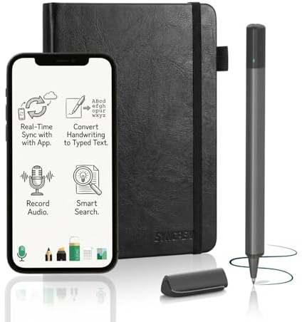 SyncPen Digital Notebook Smart Pen Set | Real Time Sync from Paper to App, Bluetooth Pen with OCR and Audio Recording for Students, Creators & Professionals