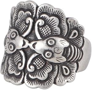 925 Sterling Silber Damen verstellbar Schmetterling offen breit Ring Ethno-Stil Charm Schmuck