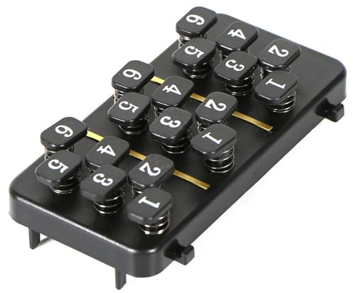 Gitarren-Akkordpresser, Ein-Knopf-Akkord-Trainer für Anfänger, tragbares Hilfsmittel zum Gitarren-Lernen (schwarz)