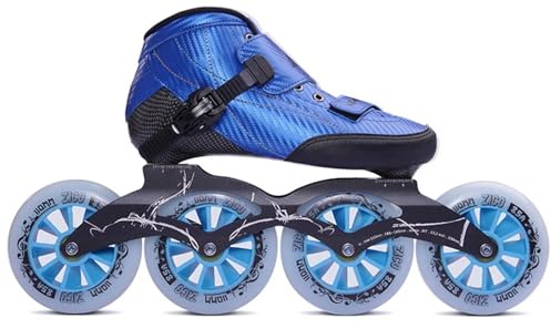 Herren-Quad-Rollschuhe mit 100-mm-Rollen, Carbonfaser, Unisex, ideal für Derby und Outdoor-Aktivitäten, Fallen größengerecht aus
