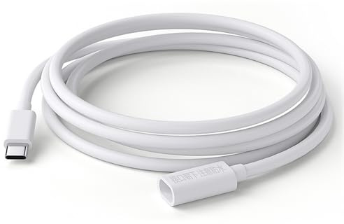 Elnwnnkc Weatherproof USB C Power Extension for All Outdoor Applications USB C Extension Cable Camera Charging Solar Power