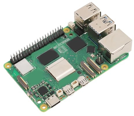 Cryfokt 5 Single Board Computer, 2.4GHz Quad Core 64 Bit Arm Cortex A76 CPU, 4GB LPDDR4X RAM, Dual 4Kp60, Gigabit Ethernet, Dual Band WiFi Bluetooth 5.0 (4GB)