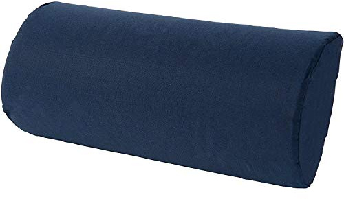 DMI Lumbar Roll Back Support Cushion Pillow, Half-Moon Size, Navy