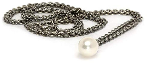 Trollbeads Fantasy Damen Halskette mit Perle Sterlingsilber 120 cm