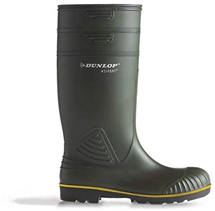 Dunlop Heava 'ACIFORT' heavy duty Agricultural wellingtons GREEN size 10 UK