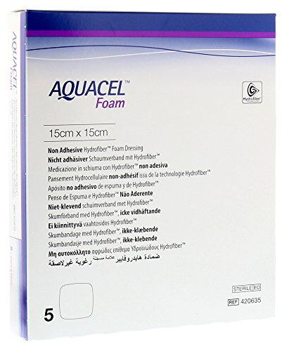 Aquacel Foam Nicht Adhäsiv 5 St