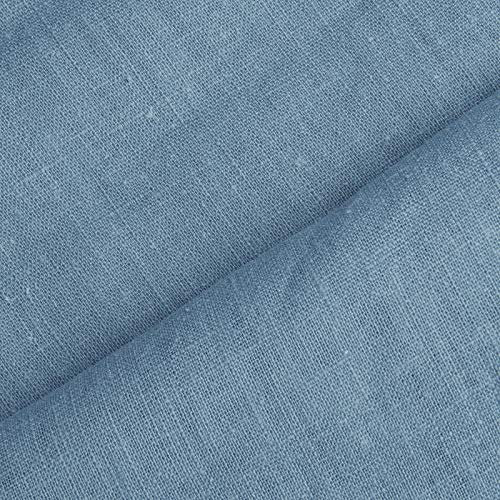 Holmar - Leinen Stoff Meterware - 100% Leinen - vorgewaschen (schwedenblau)