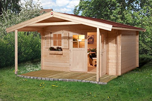 Weka Gartenhaus 111 Gr. 3 Vordach 200 cm