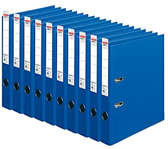 herlitz Ordner maX.file protect plus, DIN A4, Rückenbreite 50 oder 80 mm blau 10 50