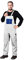 REIS MMSWN_48 Multi Master - Salopette protettive, taglia 48, colore: Bianco/Blu