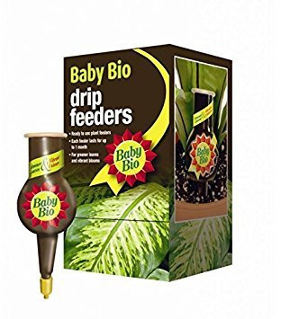 Baby Bio RTU 40ml Liquid Drip Feeders Plant Food 4 House Plants Pack x4