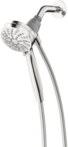 Moen Engage Magnetix Chrome 3.5-Inch Six-Function Detachable Handheld Showerhead with Magnetic Docking System, 26100
