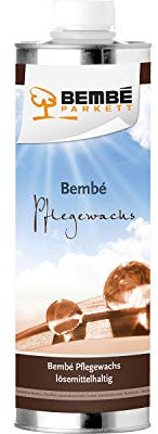 Bembé Pflegewachs, Spezielles Wachs für geöltes Parkett (reinigt, pflegt, regeneriert, schützt), 1 Liter