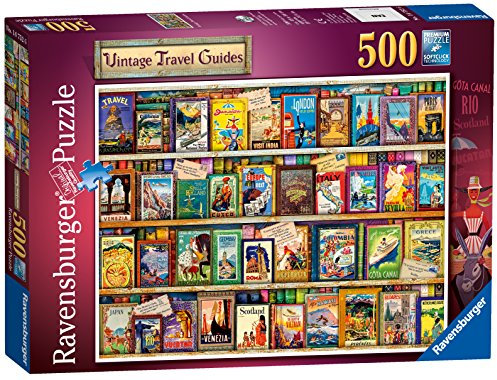 Ravensburger Puzzle 500 Teile - Vintage Travel Guides 500p