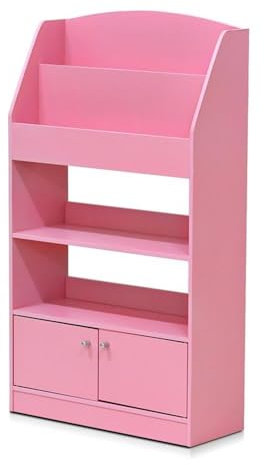 Furinno Libreria in Legno, Rosa