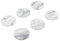 Fox Run 48749 Lot de 6 Dessous-de-Verre en marbre Poli Blanc Naturel