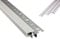 T-40 LED Alu Fliesenprofil Treppenprofil Stufen 10mm silber + Abdeckung 1m opal