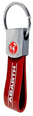 Abarth 21767 Offizieller Schlüsselbund Aufschrift, Rot, roter Skorpion