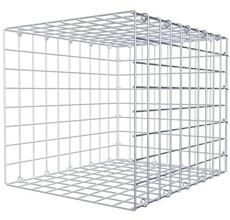 GABIONA Anbau-Gabione Typ2 eckig, Maschenweite 5 x 5 cm, Tiefe 40 cm, Gabione 50 x 40 x 40 cm (L x H x T), C-Ring