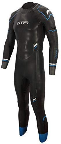 Zone3 Advance Traje de Neopreno de Natación, Hombre, Negro/Azul, Talla XL