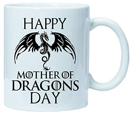 Imprimirlo Taza Regalo para el Día la Madre - Feliz Dia de la Madre de Dragones - Happy Mother of Dragons Day
