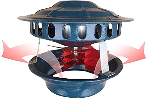 JHKJ Kaminventilator ​für Kamindurchmesser 13-22 cm Elektrischer Kaminventilator Kaminventilatoren Dachventilator ​Abluftventilator für Kamin-Thermoofen,100w