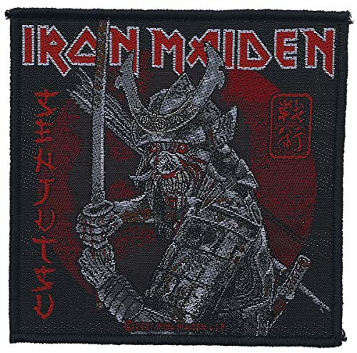 Iron Maiden Senjutsu Unisex Patch schwarz/rot 100% Polyester Band-Merch, Bands