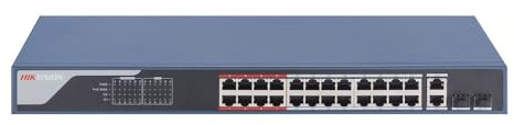 HIKVISION Pro Series DS-3E1326P-EI Switch – Smart – 24 x 10/100 (24 PoE) + 2 x Combo Gigabit – Desktop – PoE (370 W) Marke