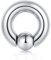 Funseedrr 316L Acier Chirurgical Anneaux de Perles Captives Intim Captive Bead Ring BCR Piercing Bijoux (1.6 2 2.5 3 4 5 6 8 10mm épaisseur)