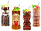 NUACOS Tiki Becher,Tiki gläser Set,Cocktail Becher,4-teiliges Cocktailgläser-Set,Tiki barzubehör,Hawaii-Party für Premium Tropische Tassen Getränke für exotische Party