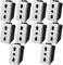 10 Pezzi Presa Bipasso Compatibile con Bticino Living Light e Living International 2P+T 16A ANMECS Presa Bivalente Compatibile per serie Bticino BIANCO (10)