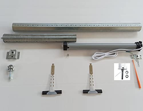 Kit Tapparelle Elettriche 50 Nm 100 kg Varie Misure Disponibili RULLO e STAFFA REGOLABILE Motore per tapparelle Completo di Accessori (da 80 cm a 115 cm)