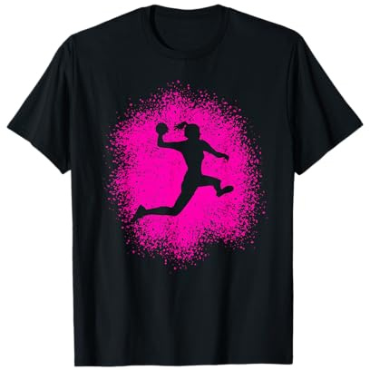 Handballspieler Damen Mädchen T-Shirt
