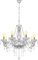 Ridgeyard Baroque Salon Lustre en Cristal,Moderne 8 Bars E14 Transparent K5 Cristal Verre Lustre Pampille Suspension Lampe de Plafond avec Chaîne Réglable pour Salon, Chambre, Salle à Manger, Hôtel