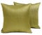 The HomeCentric Luxus Olivgrün Kissen Überzüge 2 Stück, 40x40 cm Kunstseide Kissen Schlicht und solide, Kissenhülle, Solide Kissen, Modern Kissen Überzüge - Olive Green Luxury
