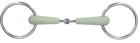 Topyond 130-mm-Edelstahl-Pferdemaultrense Mit Kette, Verhindert Beißen Und Fressen, Reittrainingsausrüstung, Pferdemaulgebiss, Für Reitbegeisterte