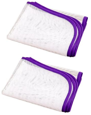 XKSOCT Bügeltuch, 2er Set Bügelschutztuch, Schutzkleidung für das Bügeln auf einem Eisengitter, Hitzebeständige Bügelmatte, um Schäden an Kleidung zu vermeiden, 40 * 60CM