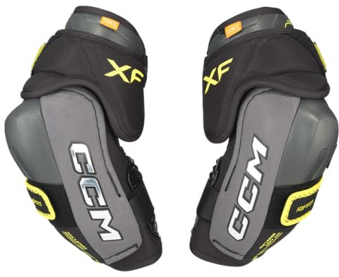 CCM Tacks XF Eishockey Ellbogenschoner Senior (Grau, Größe: L)