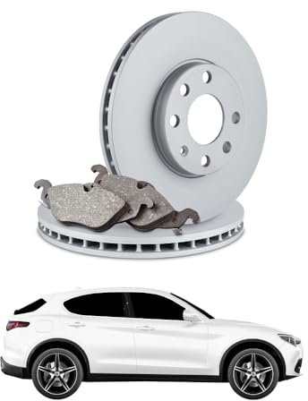 KIT FRENI ANTERIORI (PASTIGLIE E DISCHI) per ALFA ROMEO Stelvio 2.2 JTDM Q4 140 kw anno 2018-2023