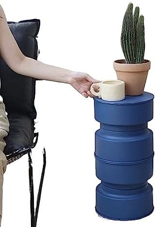 Couchtisch Wohnzimmertisch Kleiner Beistelltisch, Pflanzenständer for den Innenbereich, Metall-Pflanzenständer for Blumentöpfe, Couchtisch, Pflanzenhalter, moderne Heimdekoration, kleiner runder Beist