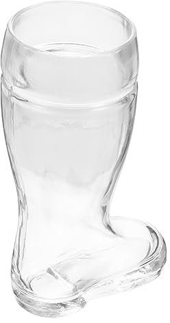 SHOWERORO Bicchiere in A Forma Di Stivale Da 580 Ml Boccale Da Birra Unico Per Cocktail Vino Whisky Vodka Espresso Acqua Succo